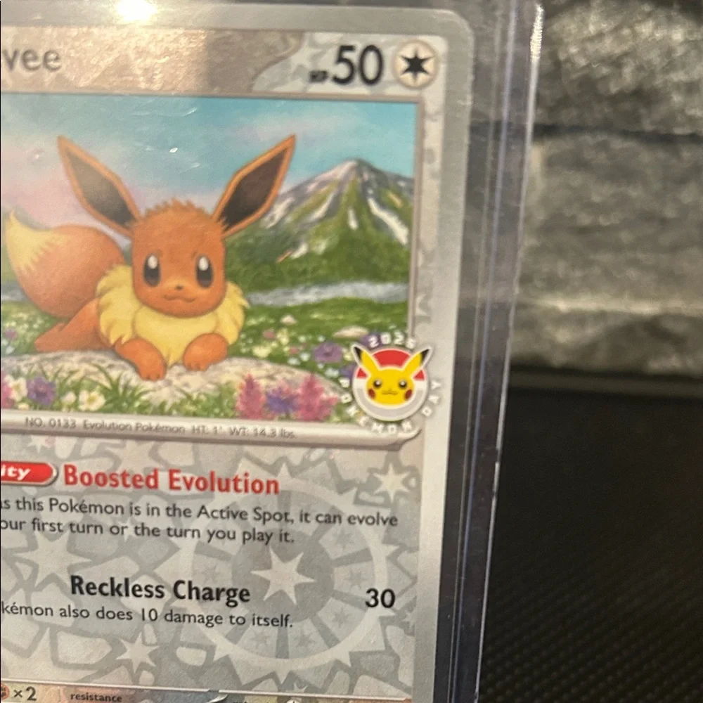 Pokemon Eevee 074/131 “Pokemon Day” Stamped Reverse Cosmos Holo M/NM‎ (2025)